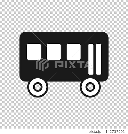 公車輪廓圖示(車輛) 公車輪廓圖示(車輛) 142737901