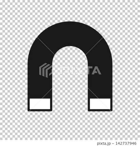磁鐵輪廓圖示(科學) 磁鐵輪廓圖示(科學) 142737946