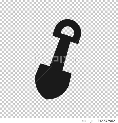 Silhouette icon of a trowel (gardening) Silhouette icon of a trowel (gardening) 142737962