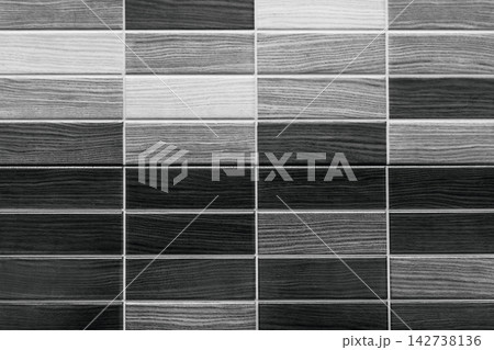 Samples wooden tiled texture material interior design mosaic background wood choice color grey dark 142738136