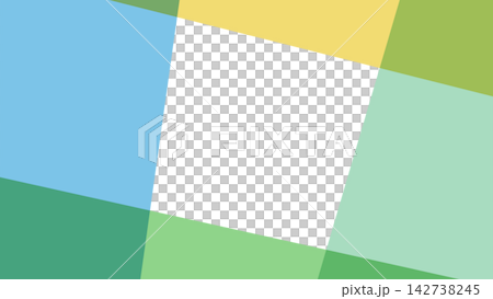 A light blue frame with four overlapping triangles. Standard margins [Wide] 142738245