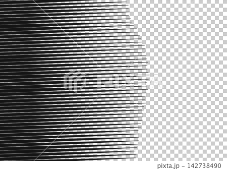 單色背景，有向右延伸的細網格線 [橫向] 142738490