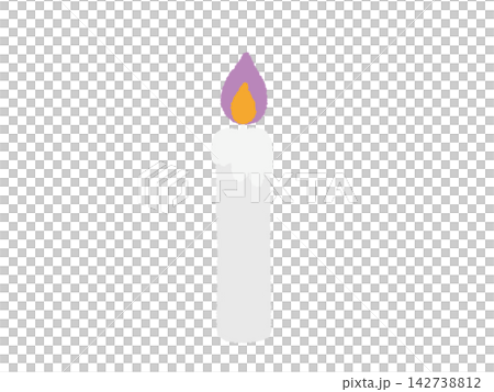 Halloween candle illustration, purple flame Halloween candle illustration, purple flame 142738812