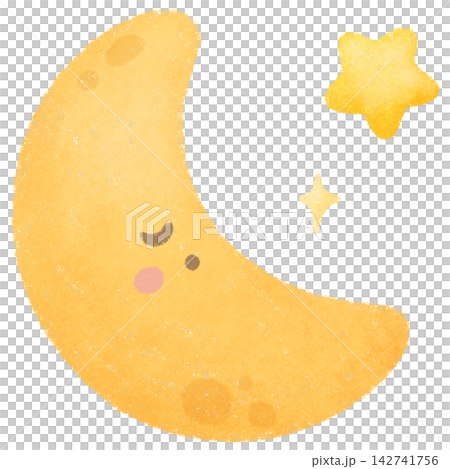 Moon and stars  142741756