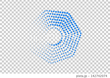 Abstract Blue Hexagon Dot Pattern Logo Concept Halftone Geometric Technology Background Abstract Blue Hexagon Dot Pattern Logo Concept Halftone Geometric Technology Background 142742074