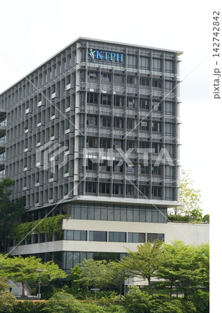 Modern Building Facade Greenery in Urban Setting Modern Building Facade Greenery in Urban Setting 142742842