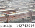 草津温泉　湯けむりが立ちのぼる湯畑（群馬県吾妻郡草津町） 142742916