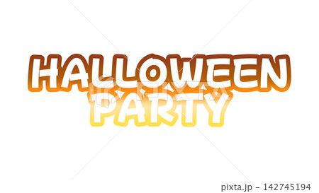 HALLOWEENPARTYのグラデーション文字 HALLOWEENPARTYのグラデーション文字 142745194
