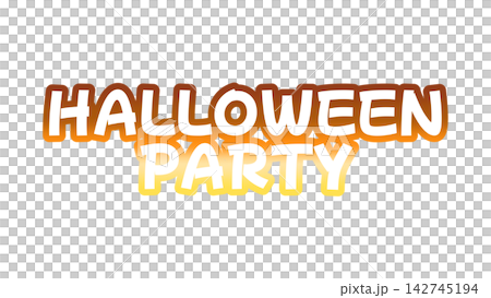 HALLOWEENPARTYのグラデーション文字 HALLOWEENPARTYのグラデーション文字 142745194