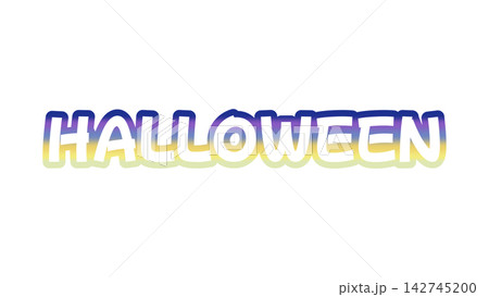 HALLOWEENのグラデーション文字 142745200
