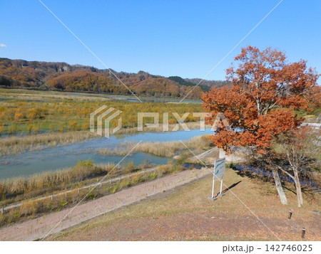 北海道 平取の紅葉風景(2022年10月撮影) 北海道 平取の紅葉風景(2022年10月撮影) 142746025