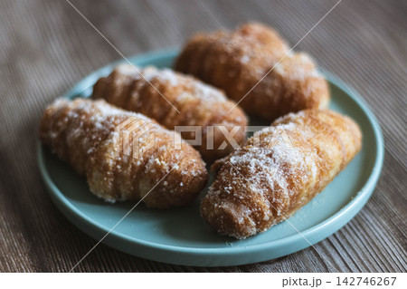 Traditional Xuixos from Girona on a Plate Traditional Xuixos from Girona on a Plate 142746267