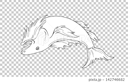 A line drawing of the constellation Piscis Austrinus (without constellation lines). A line drawing of the constellation Piscis Austrinus (without constellation lines). 142746682
