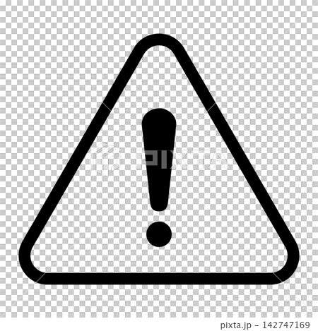 Simple icon illustration of a warning sign: 005 Simple icon illustration of a warning sign: 005 142747169