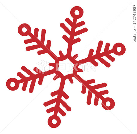 Snowflake Snow Flake Christmas Ornament Drawing 142748987