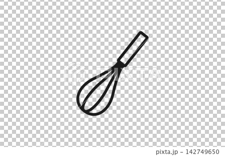 打蛋器線條圖圖示(廚房用具) 打蛋器線條圖圖示(廚房用具) 142749650