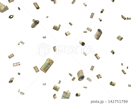 Floating Scattered Rolled Up Money Banknotes Transparent Overlay 200 Euro Floating Scattered Rolled Up Money Banknotes Transparent Overlay 200 Euro 142751799