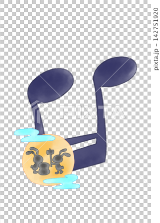 Musical notes with a full moon Musical notes with a full moon 142751920