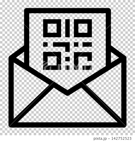 Email QR code Icon Email QR code Icon 142752523
