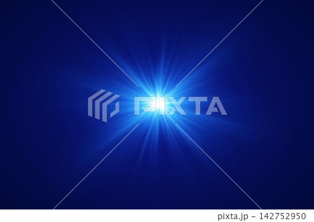 Blue starburst light effect creating abstract glowing design on a dark background Blue starburst light effect creating abstract glowing design on a dark background 142752950