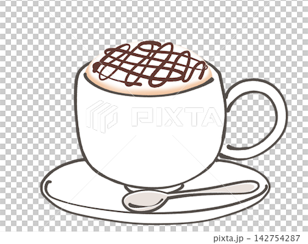 カフェモカのイラスト カフェモカのイラスト 142754287