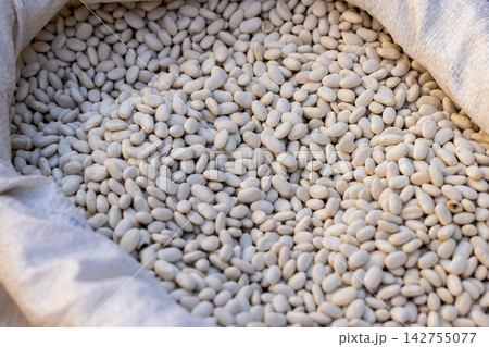 fresh dried beans at the market fresh dried beans at the market 142755077
