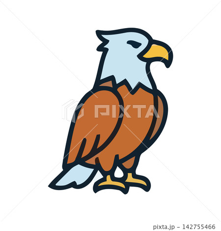 Simple and cute cartoon illustration of an inquisitive bird character, perfect for educational or playful designs. Simple and cute cartoon illustration of an inquisitive bird character, perfect for educational or playful designs. 142755466