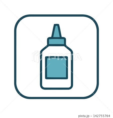 Clean vector icon of a liquid product dispenser, perfect for beauty, soap, sanitizer, or health care concepts. Clean vector icon of a liquid product dispenser, perfect for beauty, soap, sanitizer, or health care concepts. 142755764
