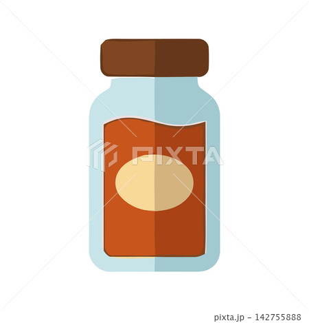 Simple graphic element showing a condiment bottle or spice jar, perfect for restaurant menus and modern brand concepts. Simple graphic element showing a condiment bottle or spice jar, perfect for restaurant menus and modern brand concepts. 142755888