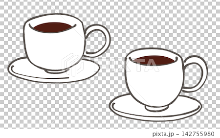 Illustration of black coffee Illustration of black coffee 142755980