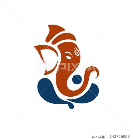 Lord Ganesha abstract vector illustration for Ganesh Chaturthi Lord Ganesha abstract vector illustration for Ganesh Chaturthi 142756068