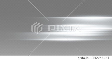 Abstract white light lines creating a dynamic speed effect on a transparent background Abstract white light lines creating a dynamic speed effect on a transparent background 142756221