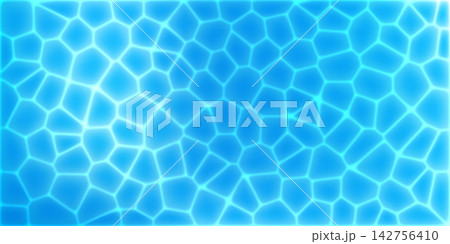 Sea water pattern bg, pool waves effect and blue vector texture. Ripple surface top view with white seamless foam, summer beach design. Gradient realistic splash, clean wavy shadow and river flow 3d Sea water pattern bg, pool waves effect and blue vector texture. Ripple surface top view with white seamless foam, summer beach design. Gradient realistic splash, clean wavy shadow and river flow 3d 142756410
