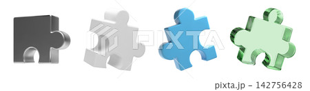 3D puzzle piece icon, transparent green glass with silver white and blue. Realistic render for assemble jigsaw part. Join fragment of constructor for complex problem solve and build strategy framework 3D puzzle piece icon, transparent green glass with silver white and blue. Realistic render for assemble jigsaw part. Join fragment of constructor for complex problem solve and build strategy framework 142756428