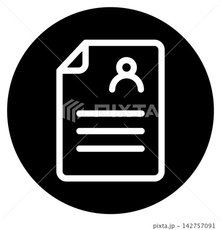 個人情報が記載されたテキストファイル アイコン 個人情報が記載されたテキストファイル アイコン 142757091