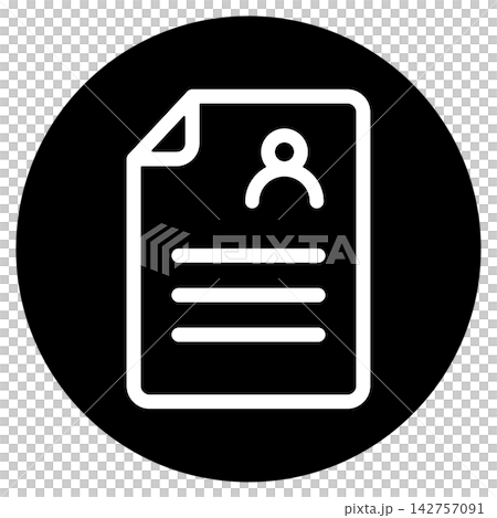 個人情報が記載されたテキストファイル アイコン 個人情報が記載されたテキストファイル アイコン 142757091