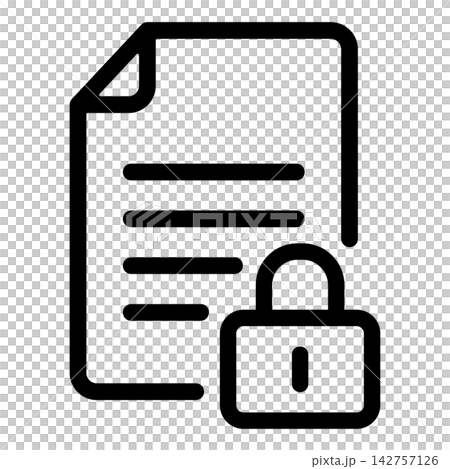 鎖定的文字檔案圖標 142757126