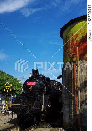 道の駅 若桜 桜ん坊　若桜鉄道の蒸気機関車 142760535