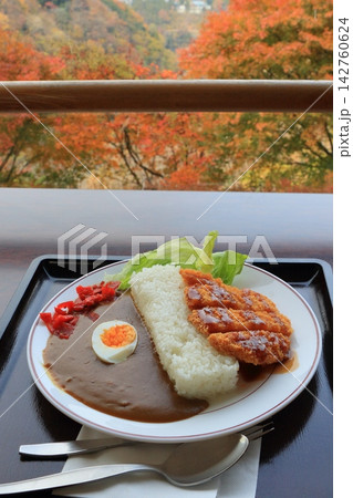 浦山ダムのダムカレー 秩父の名物 浦山ダムのダムカレー 秩父の名物 142760624
