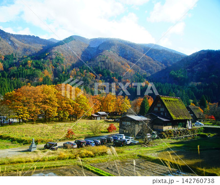 白川郷 紅葉 岐阜県 白川郷 紅葉 岐阜県 142760738