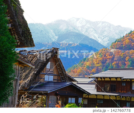 白川郷 紅葉 岐阜県 白川郷 紅葉 岐阜県 142760778