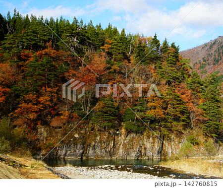 白川郷 紅葉 岐阜県 白川郷 紅葉 岐阜県 142760815