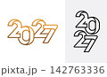 modern 2027 luxury line number design 142763336