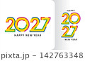 modern 2027 yellow line number design 142763348