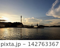 夏の横須賀軍港風景～夕暮れ～ 142763367