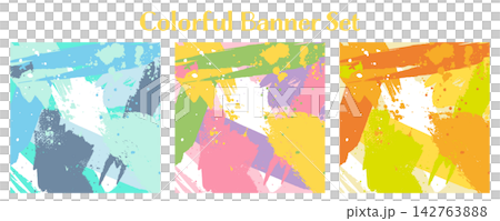 Banner Set_Abstract_Square Banner Set_Abstract_Square 142763888