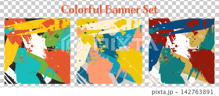 Banner Set_Abstract_Square Banner Set_Abstract_Square 142763891