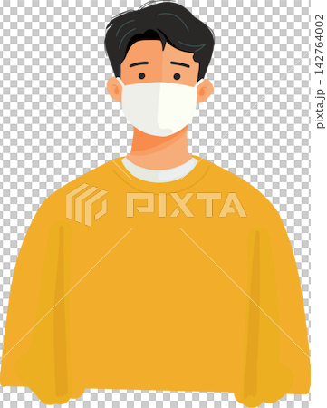 Man Wearing Face Mask Man Wearing Face Mask 142764002