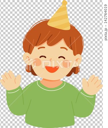 Boy in Party Hat Boy in Party Hat 142764019