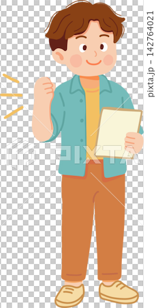 Man Explaining with Clipboard Man Explaining with Clipboard 142764021